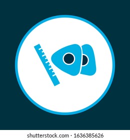 Chalk icon colored symbol. Premium quality isolated equipment element in trendy style.