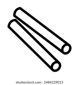 Chalk icon design in filled and outlined style