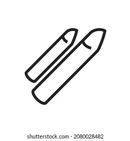 Chalk icon design isolated on white background