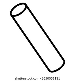 chalk icon flat thin outline art logo