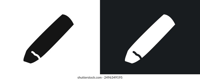 Chalk icon linear graphics set vector in black