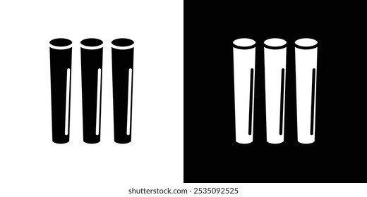 Chalk icon linear logo isolated