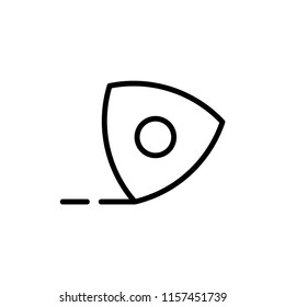 Chalk icon Outline Vector