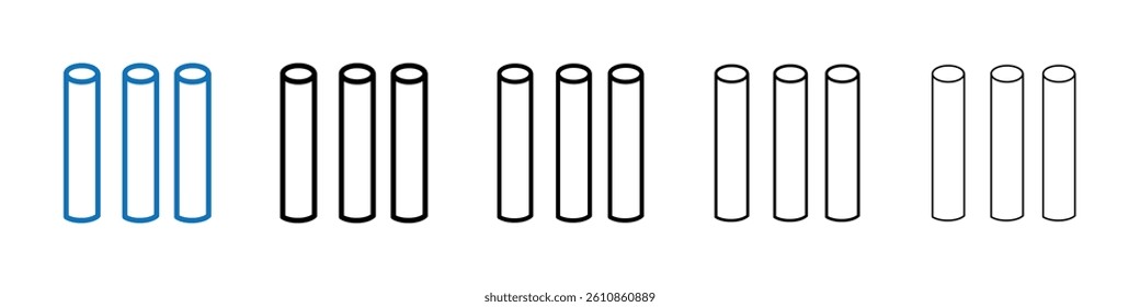 Chalk icon Outline vector logo for web ui
