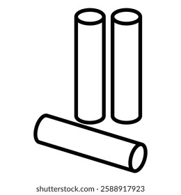 Chalk icon Outline vector symbol sign