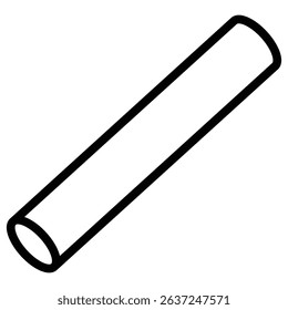 chalk icon Simple thin line stroke