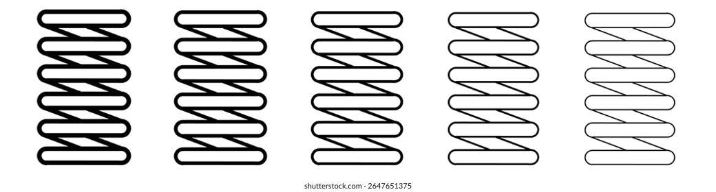 Chalk icon vector thin outline style sign