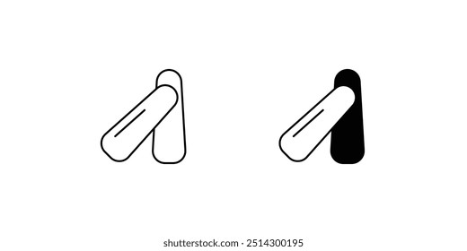 chalk icon with white background vector stock illustration