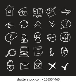 Chalk Icons Doodles