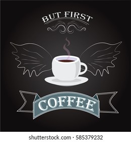 chalk inscription.coffee