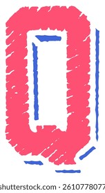 Chalk Letter Vector Element Alphabet Q