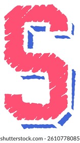 Chalk Letter Vector Element Alphabet S