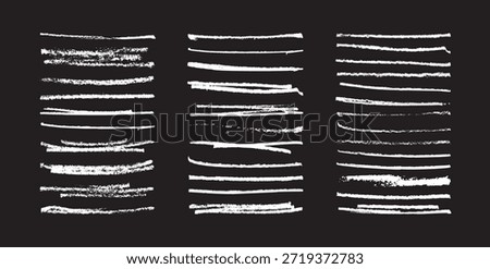 Chalk line collection, vector doodle strokes, pen marks, and crayon textures for creative borders, underlines, and hand-drawn design element PNG Charcoal line character. Crayon Brush Stroke Kit.