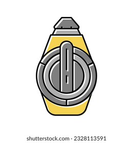 chalk line reel color icon vector. chalk line reel sign. isolated symbol illustration