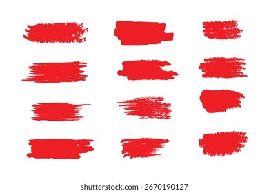 Chalk lines, charcoal highlight strokes doodle set. Pencil underlines, kids crayon strips, brush line in sketch style. Grunge texture. Hand drawn vector illustration isolated on white