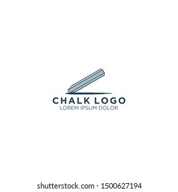 Chalk logo - education school logo design