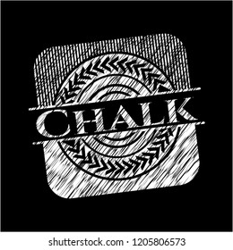 Chalk  on blackboard