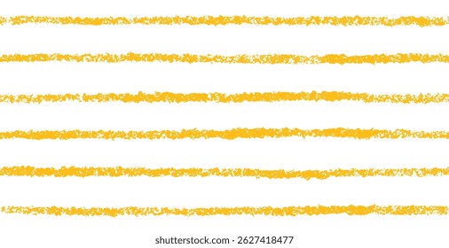 Chalk pasta, crayon line, horizontal pattern. Hand drawing seamless background. Vector texture print. Autumn grass cutting, harvest field. Kitchen decor. Childish pencil texture. Art vintage decor