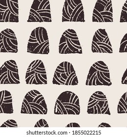 Chalk seamless pattern, abstract repeating background, minimalist modern print, doodle vector