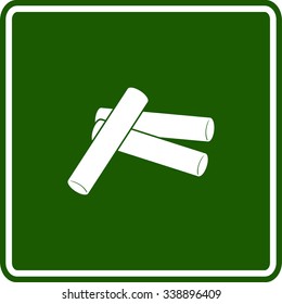 chalk sticks sign