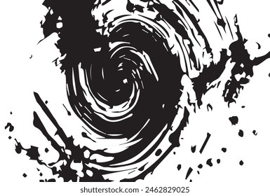 Chalk Stripes. Dark Watercolor Stripes Background. Old Striped Illustration. Grunge Stripe Background. Paint Brush Stroke.