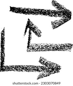 Chalk Texturbogen-Zeichensatz