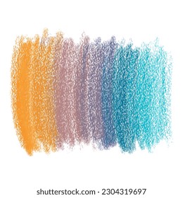 Chalk texture banners for text. Color pencil stroke. Kids hand drawn element. Grunge element for paper design. Banner for text