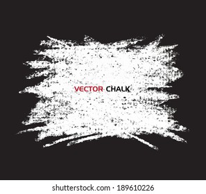 Chalk texture grungy banner. Vector design elements.