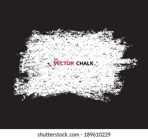 Chalk texture grungy banner. Vector design elements.