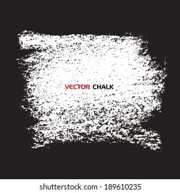Chalk texture grungy banner. Vector design elements.