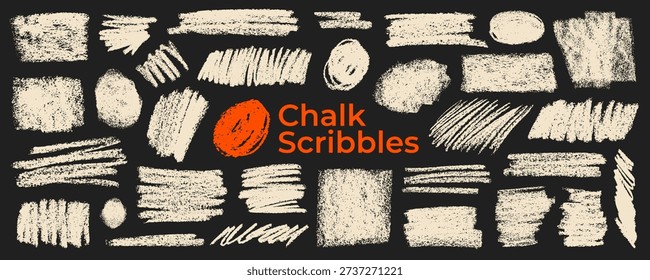 Chalk texture shapes 