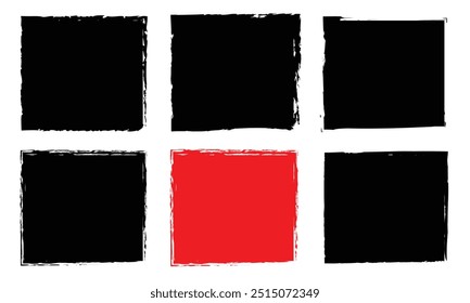 Kreide Textur Fleck Set. Handgezeichnete Kreide Hintergrund Doodle Effekt Fleckensammlung für Buntstift-Pinsel-Design, Skratzrahmen Form. Stifteffekt mit Stift als Stift. Vektorgrafik EPS 10