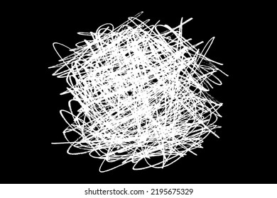 Schriftzeichen, handgezeichnet in Kreide auf schwarzem Hintergrund. Monochrome Färbeelemente. Digitales Bild. Vektorgrafik, Eps10.