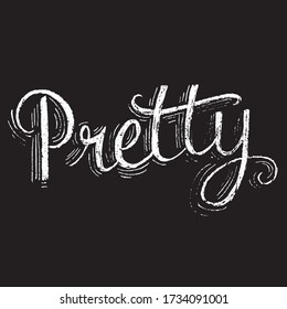 chalk typography font with texture on black background