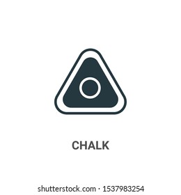 Chalk vector icon on white background. Flat vector chalk icon symbol sign from modern sew collection for mobile concept and web apps design.