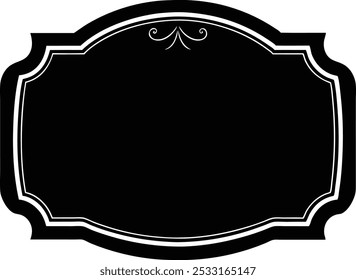 Design de vetor de silhueta preta Chalkboard.