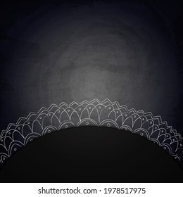 Chalkboard blackboard background for design with hand drawn doodle pattern 