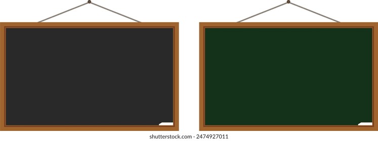 Chalkboard, blackboard. Isolated chalkboard icon. Vector, cartoon illustration. Vector.