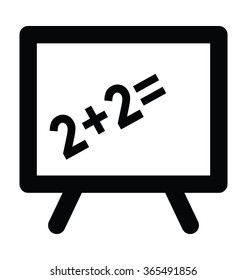 
Chalkboard Bold Line Vector Icon
