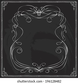 chalkboard borders design series of aged vector dividers on a chalkboard chalkboard borders design straight nails hand medieval background scene boundary drawn style ornate beauty series science turn