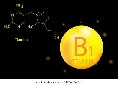 Chalkboard button with vitamin b1. Heart icon vector. Magnesia capsule. Molecular food.