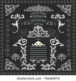 Chalkboard Calligraphy Ornaments 