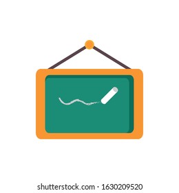 chalkboard chalk writing class education school vector illustration icon design