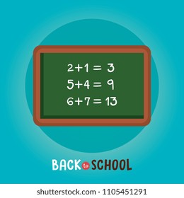 chalkboard class math back to school