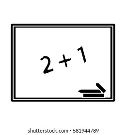 chalkboard class school chalk pictogram