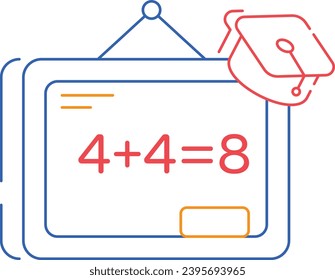 Chalkboard

color line icon design stle