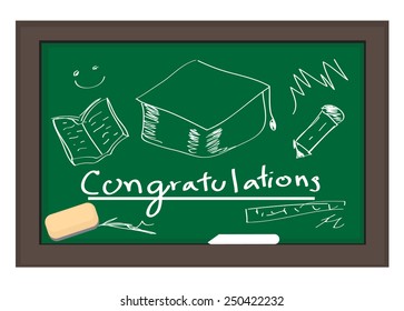 CHALKBOARD Congratulations on graduating.
