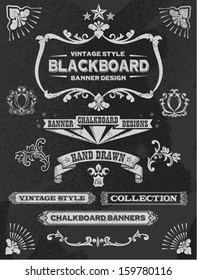 Chalkboard design elements