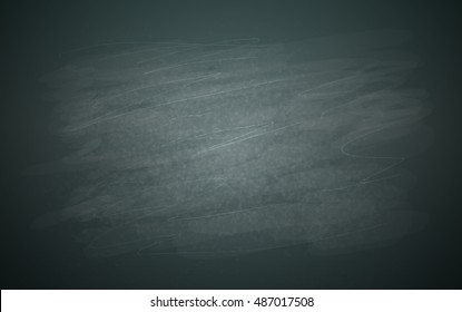 Chalkboard detailed vector. Chalkboard template with copy space