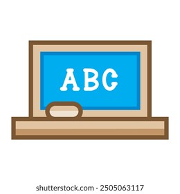 Chalkboard in flat design style